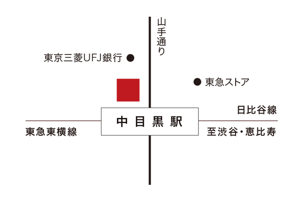 NOAダンスアカデミー中目黒校 地図画像